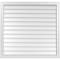 Ekena Millwork Vertical Surface Mount PVC Gable Vent w/ 2"W x 2"H , Brickmould Sill Frame, 40"W x 38"H GVPVE40X3803SN - alternate 1